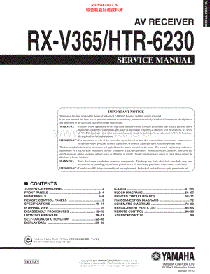 Yamaha-HTR6230-avr-sm 维修电路原理图.pdf