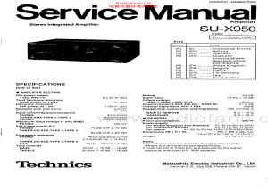Technics-SUX950-int-sm 维修电路原理图.pdf