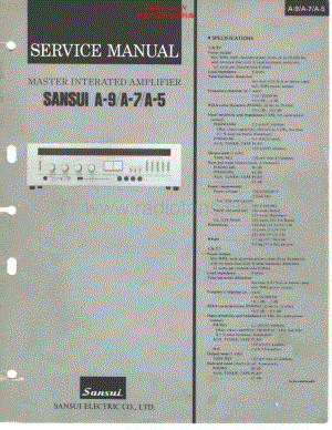 Sansui-A5-int-sm 维修电路原理图.pdf
