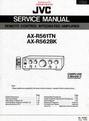 JVC-AXR562BK-int-sm 维修电路原理图.pdf