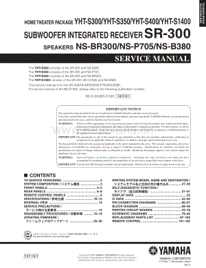 Yamaha-SR300-sub-sm(1) 维修电路原理图.pdf