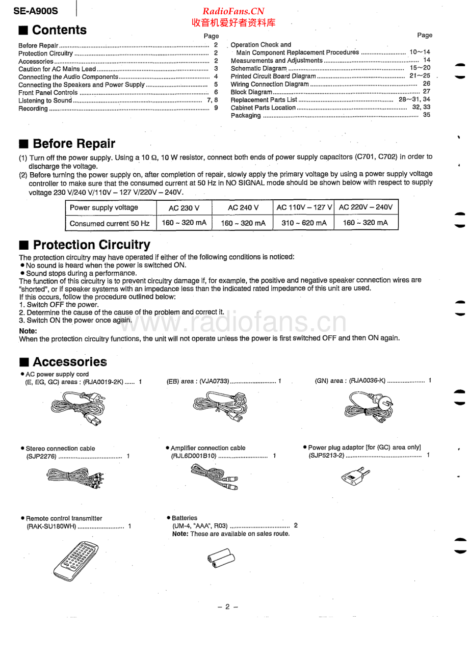 Technics-SEA900S-pwr-sm 维修电路原理图.pdf_第2页