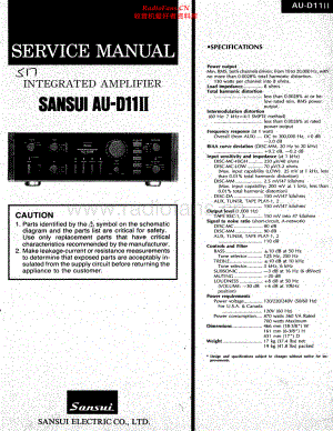 Sansui-AUD11_MK2-int-sm 维修电路原理图.pdf