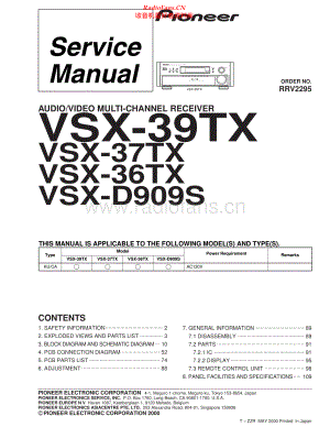 Pioneer-VSX37TX-avr-sm 维修电路原理图.pdf