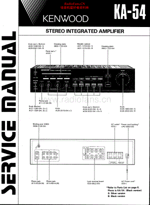 Kenwood-KA54-int-sm 维修电路原理图.pdf