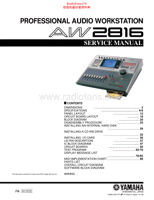 Yamaha-AW2816-aw-sm(1) 维修电路原理图.pdf