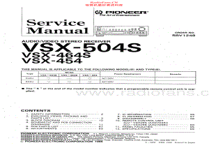 Pioneer-VSX464S-avr-sm 维修电路原理图.pdf