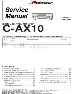 Pioneer-CAX10-pre-sm 维修电路原理图.pdf