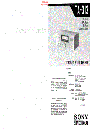 Sony-TA313-int-sm 维修电路原理图.pdf