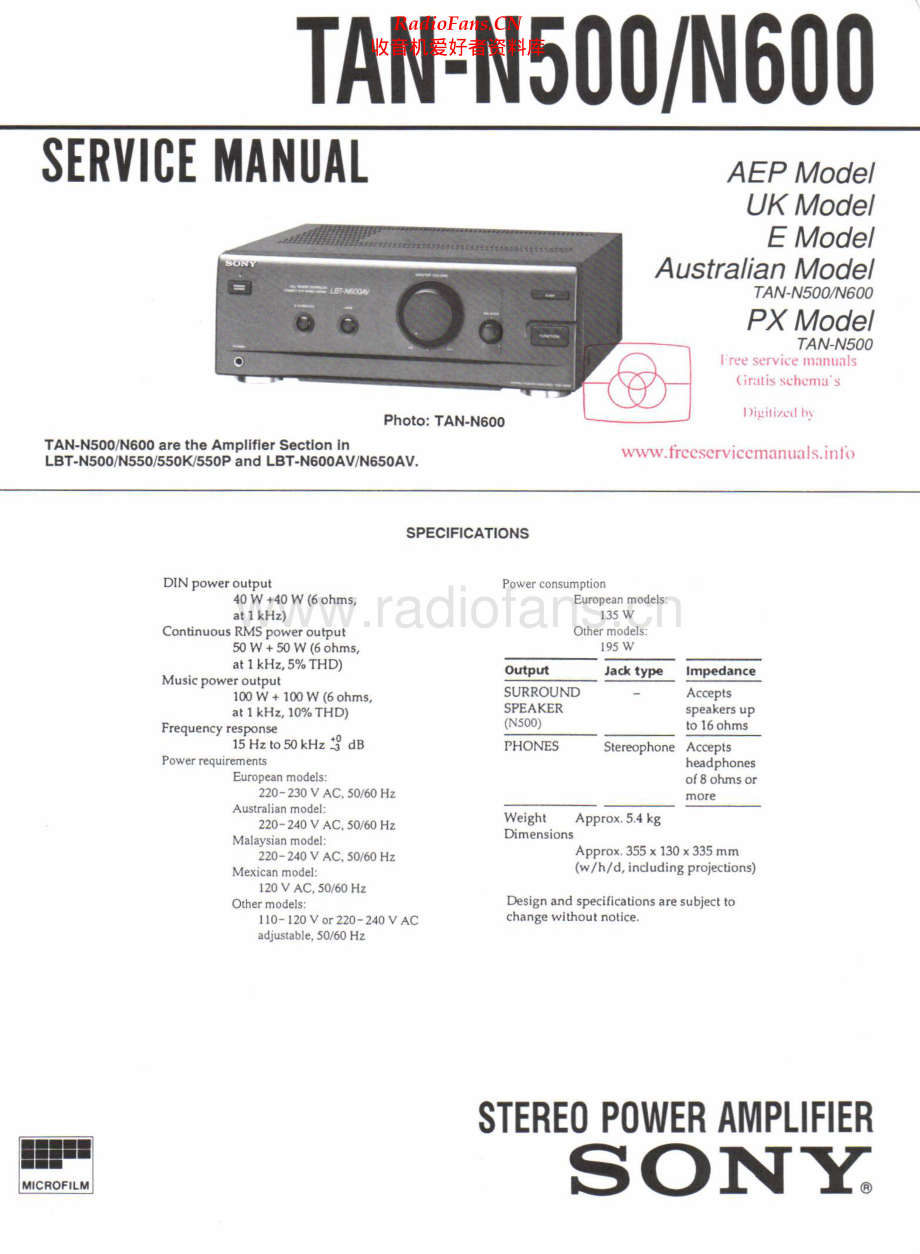 Sony-TANN500-pwr-sm 维修电路原理图.pdf_第1页