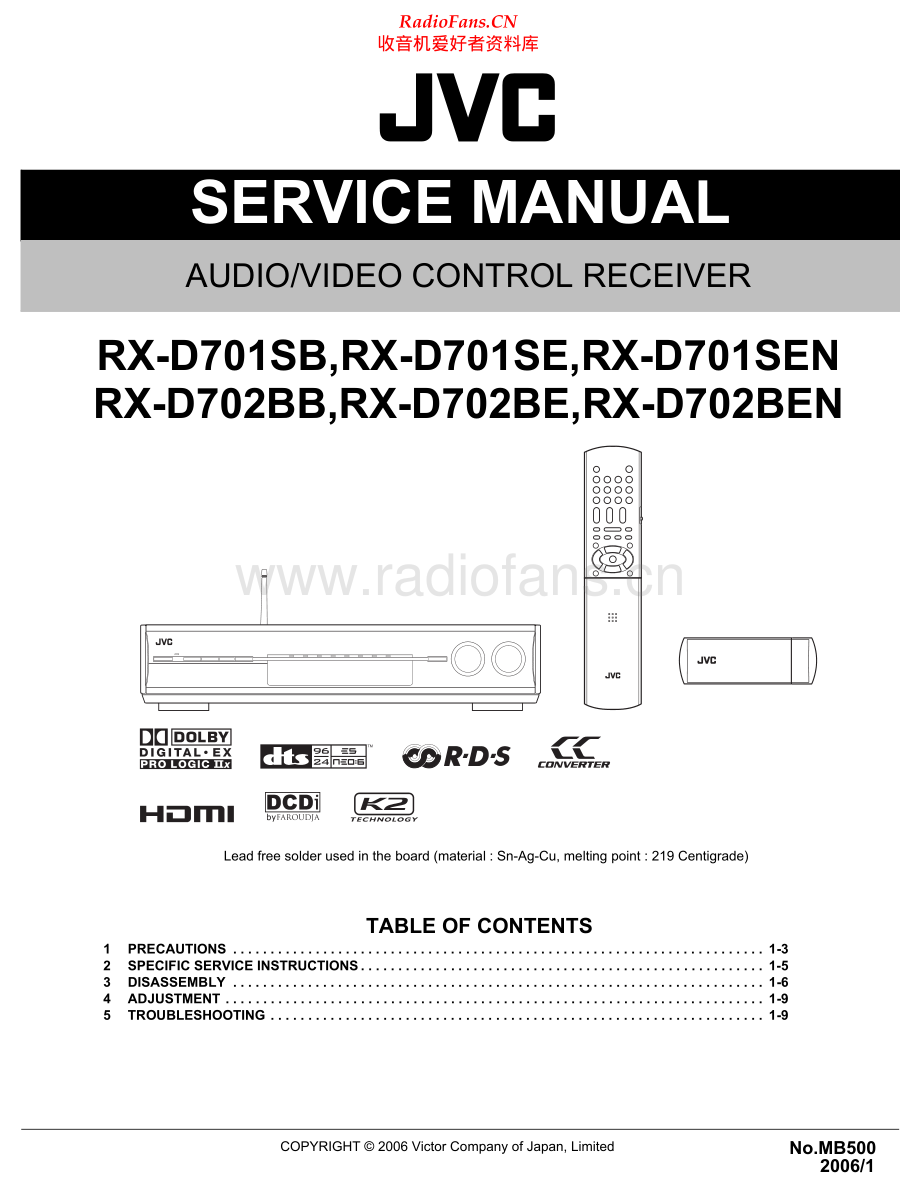 JVC-RXD702B-avr-sch 维修电路原理图.pdf_第1页