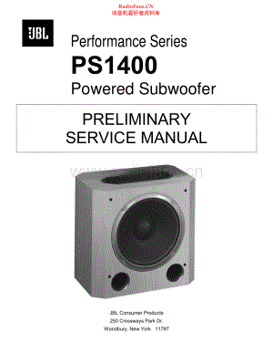 JBL-PS1400-sub-sm 维修电路原理图.pdf