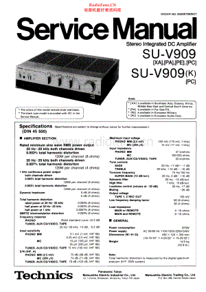 Technics-SUV909-int-sm(1) 维修电路原理图.pdf