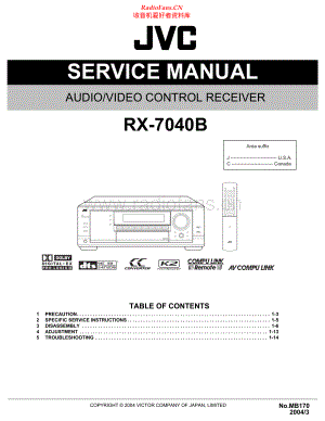 JVC-RX7040B-avr-sm 维修电路原理图.pdf