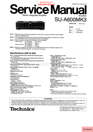 Technics-SUA600MK3-int-sch(1) 维修电路原理图.pdf
