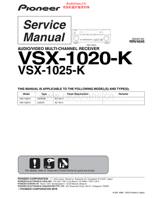 Pioneer-VSX1025K-avr-sm 维修电路原理图.pdf