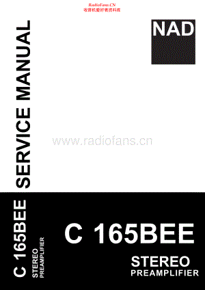 NAD-C165BEE-pre-sm 维修电路原理图.pdf
