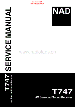 NAD-T747-avr-sm 维修电路原理图.pdf