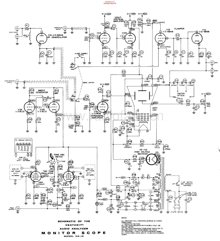 Heathkit-HO10-ms-sch 维修电路原理图.pdf_第1页