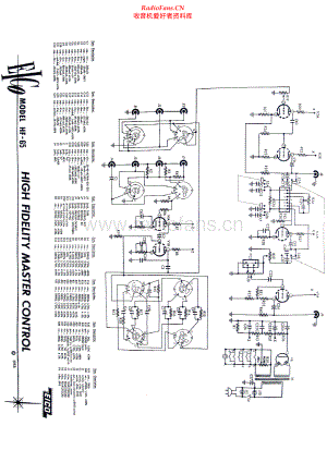 Eico-HF65-pre-sch维修电路原理图.pdf