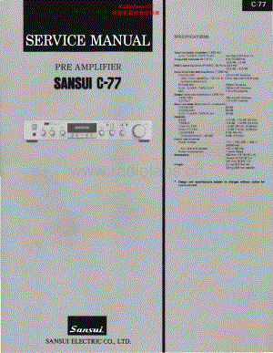 Sansui-C77-pre-sm 维修电路原理图.pdf