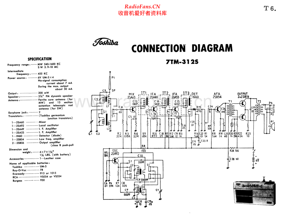 Toshiba-7TM312S-pr-sch 维修电路原理图.pdf_第1页