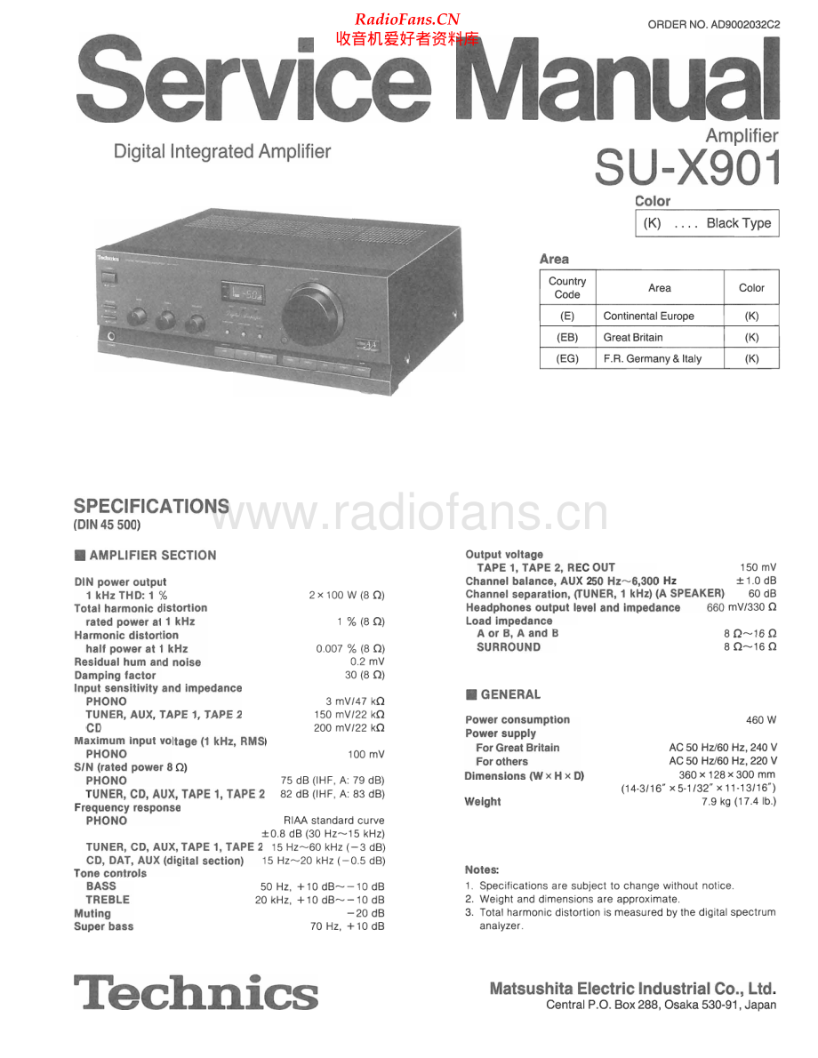Technics-SUX901-int-sm 维修电路原理图.pdf_第1页