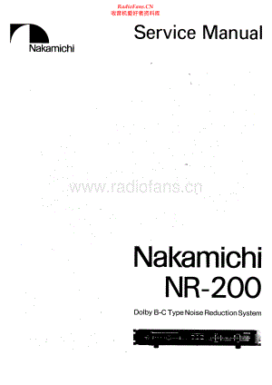 Nakamichi-NR200-nrs-sm 维修电路原理图.pdf