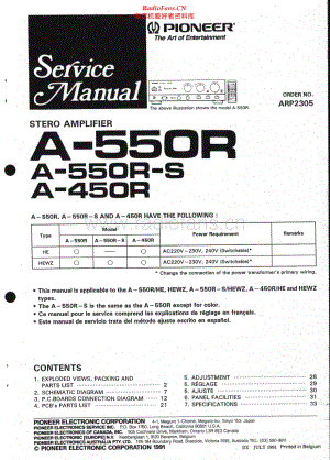 Pioneer-A550RS-int-sch 维修电路原理图.pdf