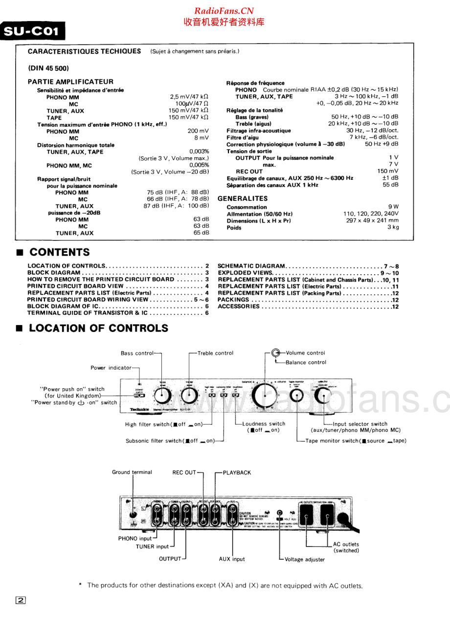 Technics-SUC01-pre-sm(1) 维修电路原理图.pdf_第2页