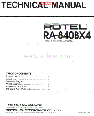 Rotel-RA840BX4-int-sm 维修电路原理图.pdf