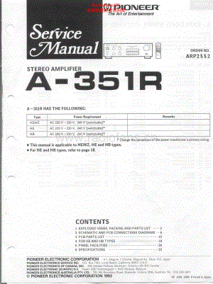 Pioneer-A351-int-sm 维修电路原理图.pdf