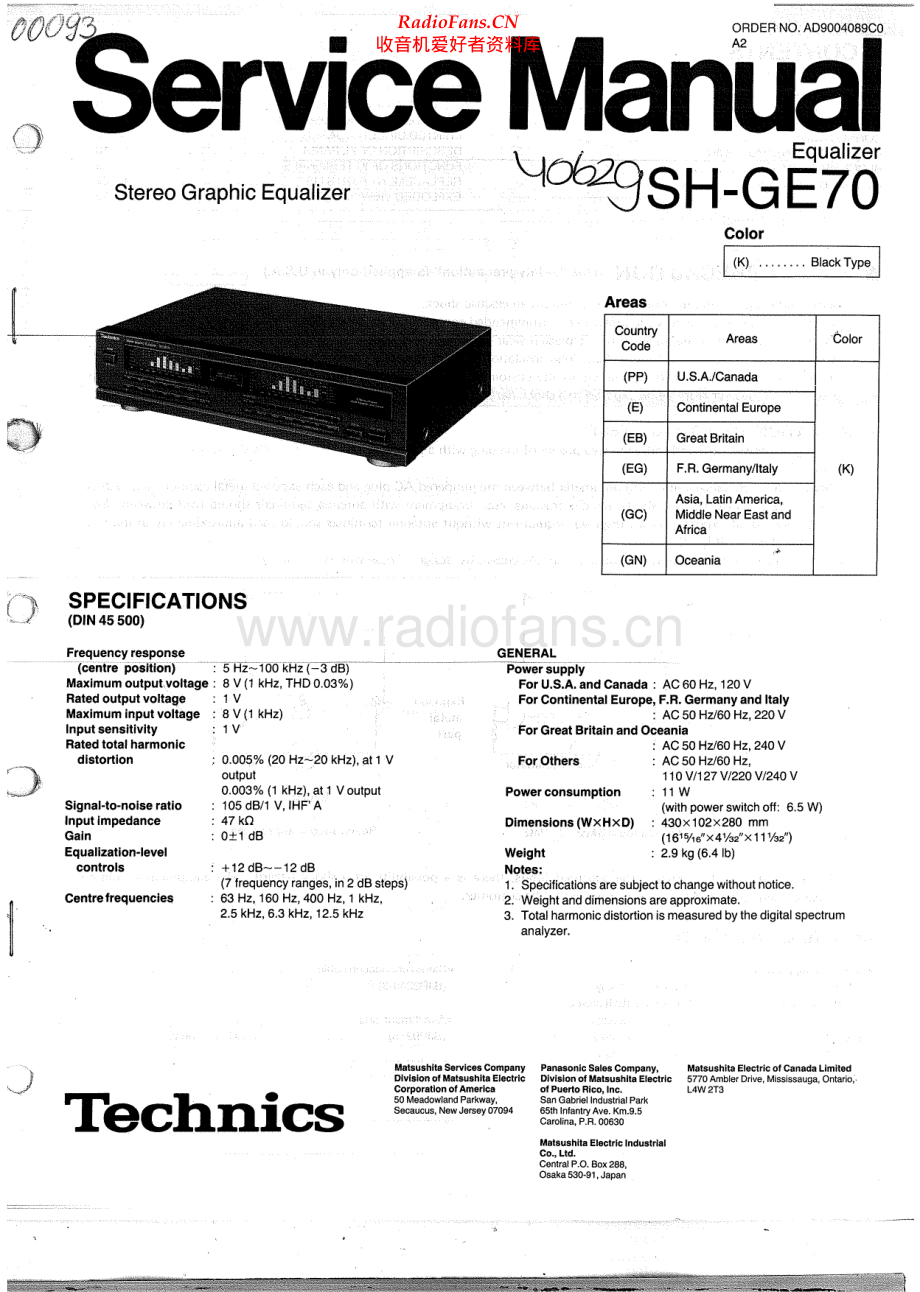 Technics-SHGE70-eq-sm 维修电路原理图.pdf_第1页
