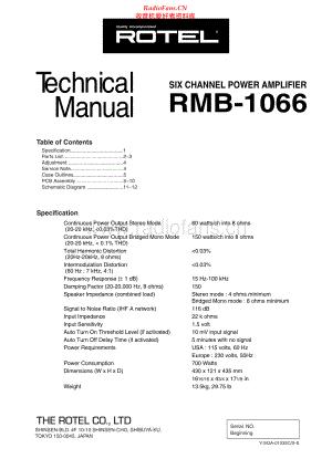 Rotel-RMB1066-pwr-sm 维修电路原理图.pdf