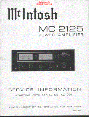 McIntosh-MC2125-pwr-sm 维修电路原理图.pdf