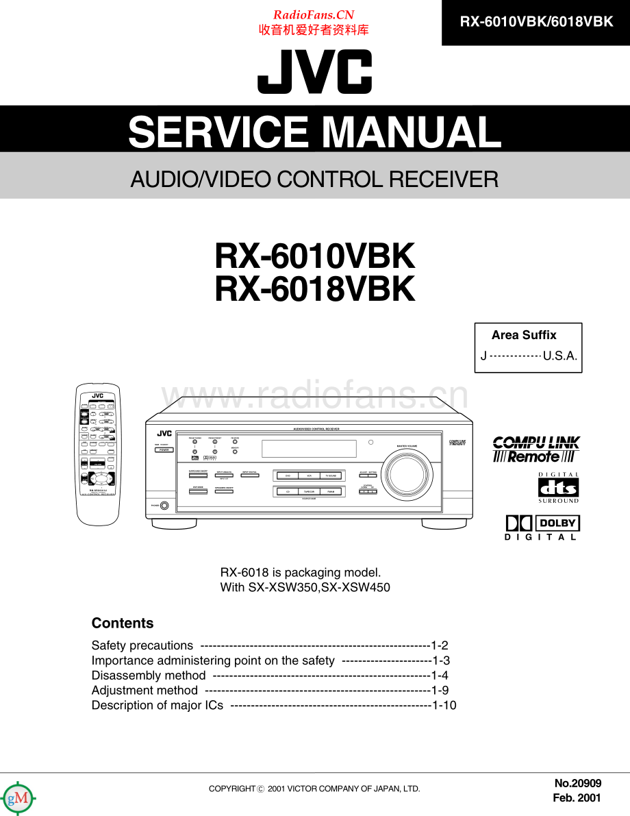 JVC-RX6018VBK-avr-sm 维修电路原理图.pdf_第1页