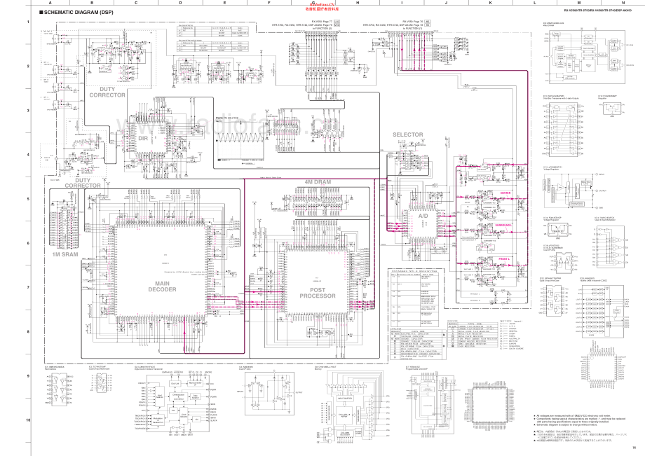 Yamaha-DSPAX450-avr-sch 维修电路原理图.pdf_第1页