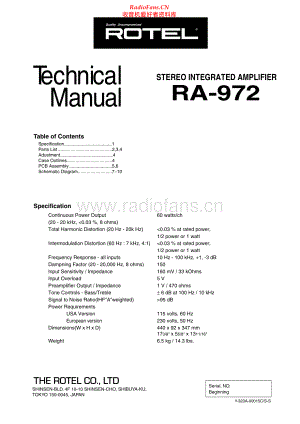 Rotel-RA972-int-sm 维修电路原理图.pdf