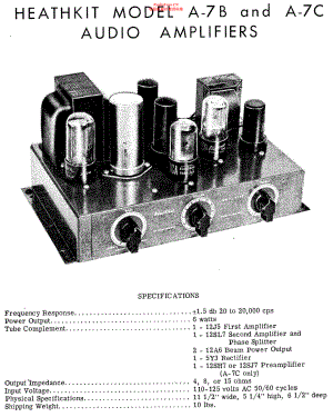 Heathkit-A7B-pwr-sch 维修电路原理图.pdf