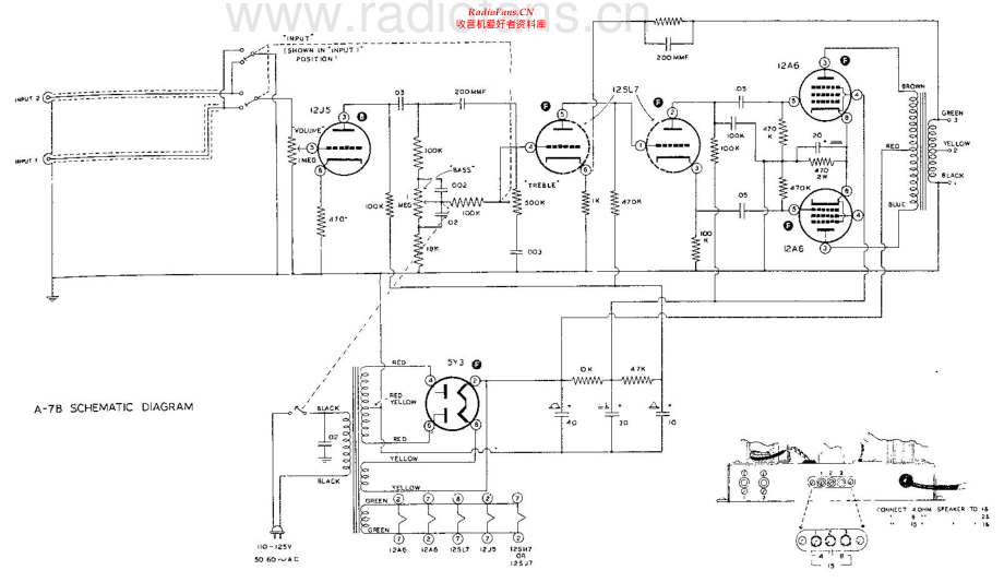 Heathkit-A7B-pwr-sch 维修电路原理图.pdf_第2页
