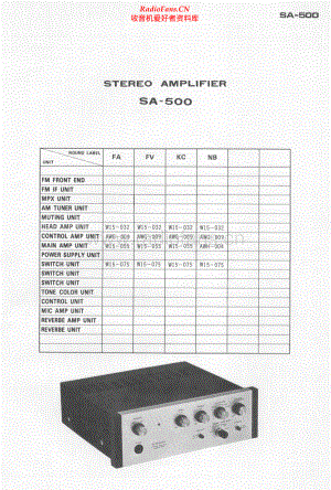 Pioneer-SA500-int-sch 维修电路原理图.pdf