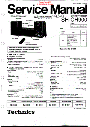 Technics-SHCH900-sp-sm 维修电路原理图.pdf