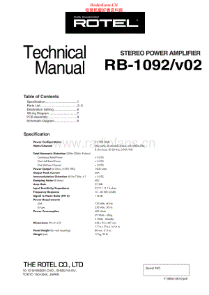 Rotel-RB1092_v02-pwr-sm 维修电路原理图.pdf