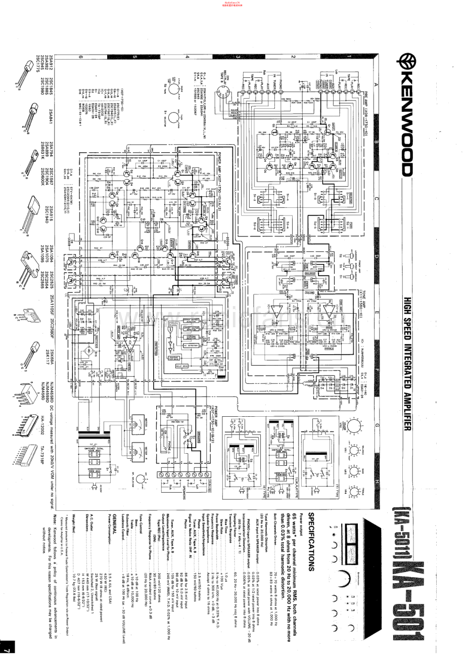 Kenwood-KA501-int-sch 维修电路原理图.pdf_第1页