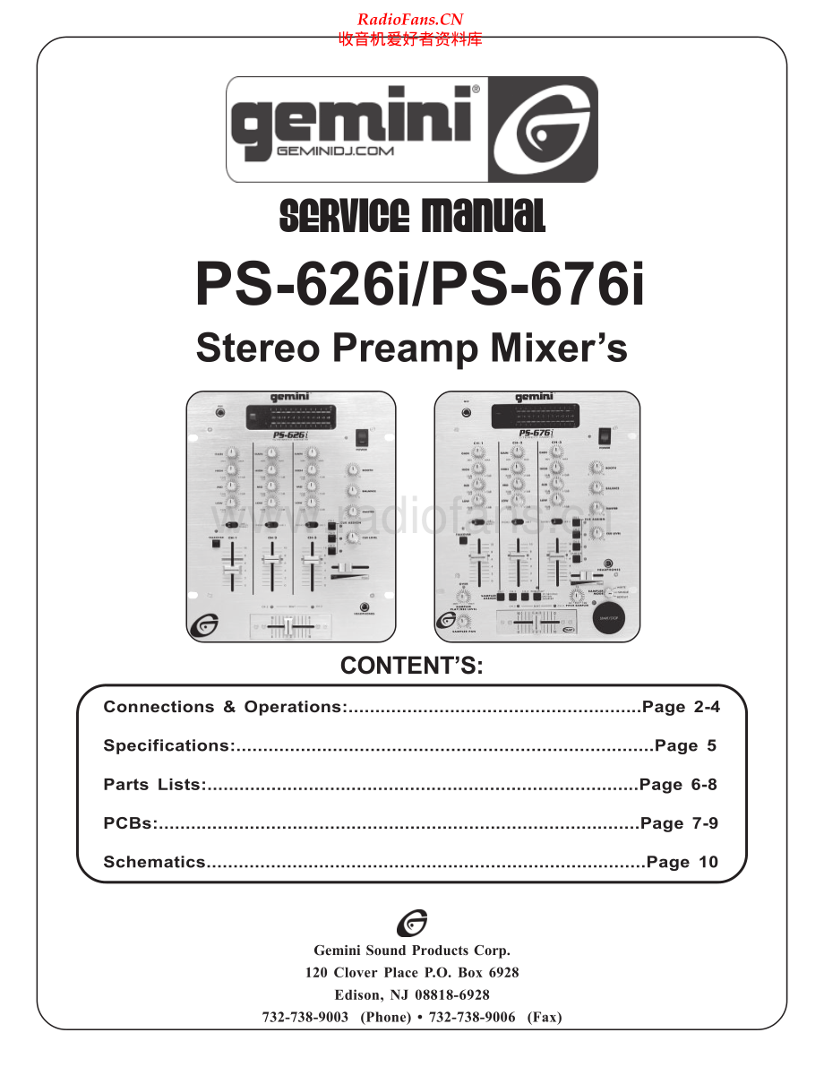 Gemini-PS626i-mix-sm维修电路原理图.pdf_第1页