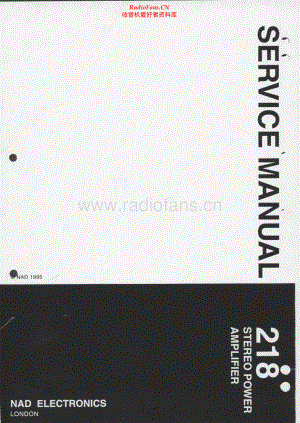 NAD-218-pwr-sm 维修电路原理图.pdf