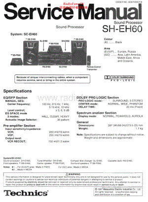 Technics-SHEH60-sp-sm 维修电路原理图.pdf