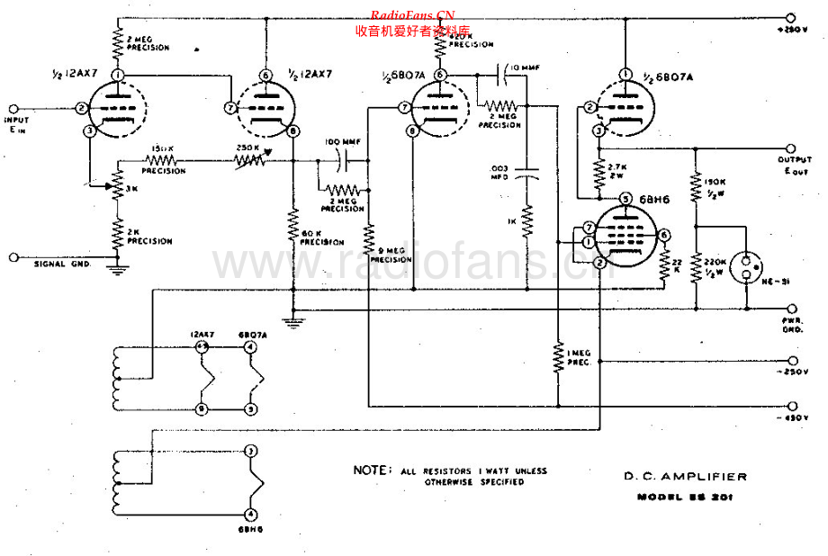 Heathkit-ES201-pwr-sch 维修电路原理图.pdf_第1页