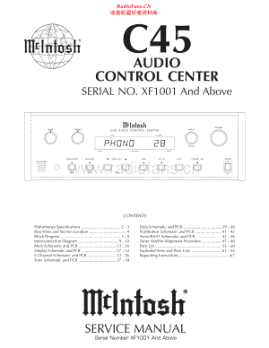 McIntosh-C45-pre-sm 维修电路原理图.pdf