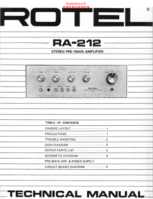 Rotel-RA212-int-sm 维修电路原理图.pdf